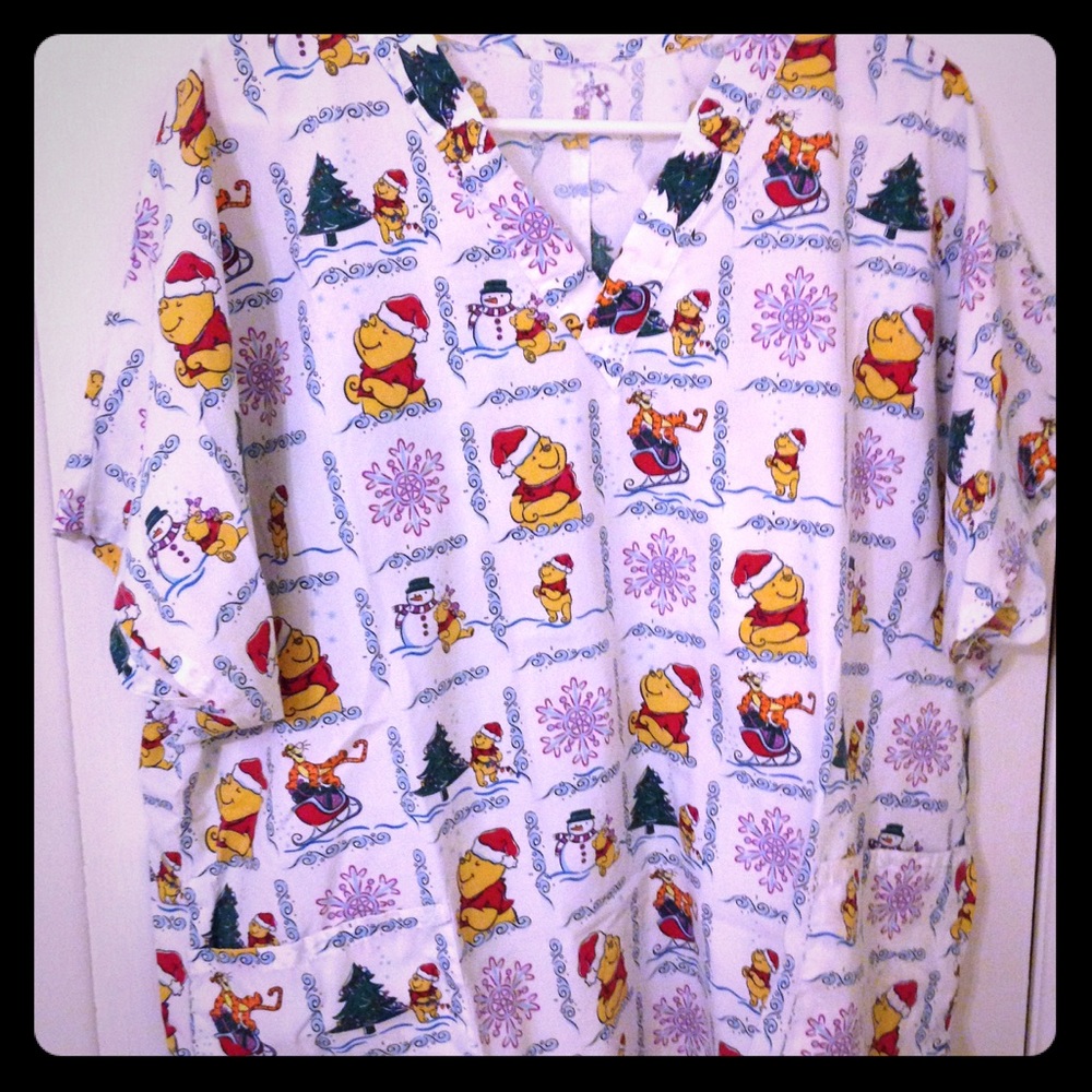 Christmas Scrub Top